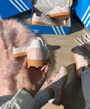 Adidas Samba OG Rosa e Branco 4