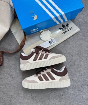 Adidas Space Casual Branco e Marrom 4