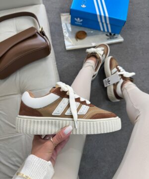 Adidas Space Casual Marrom e Branco 2