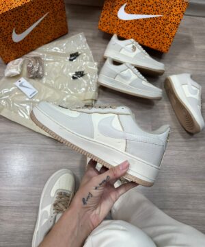 Air Force Premium Branco e Marrom Atacado 4