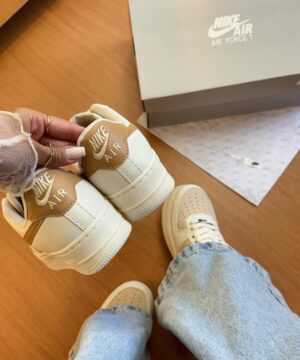 Nike Airforce Primeira Linha Branco E Caramelo Atacado 2