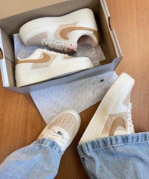 Nike Airforce Primeira Linha Branco E Caramelo Atacado 3