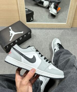 Tenis Air Jordan Low Prime Cinza e Preto 3