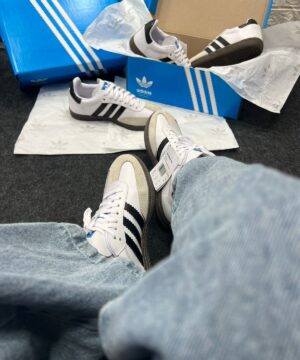 Adidas Samba OG Branco e Preto 5