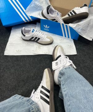Adidas Samba OG Branco e Preto 6