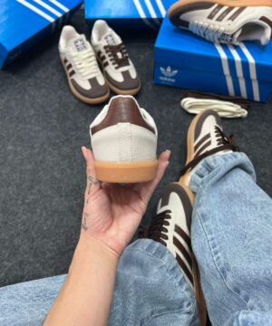 Adidas Samba OG Off White e Marrom Atacado 2