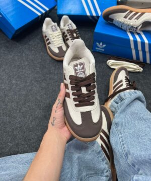 Adidas Samba OG Off White e Marrom Atacado 3