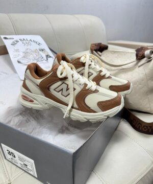 New balance 530 Marrom e Branco Atacado 3