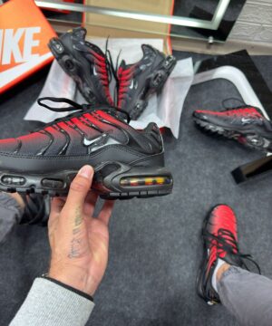 Nike Air Max TN Plus Preto e Vermelho Atacado 4