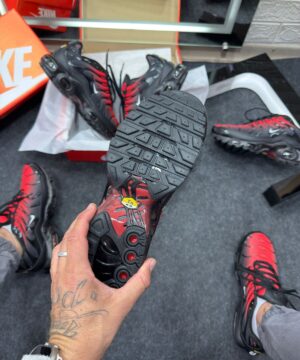 Nike Air Max TN Plus Preto e Vermelho Atacado 7