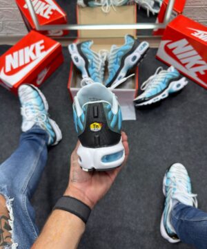 Nike Air Max Tn Plus Premium Branco Com Azul Atacado 3