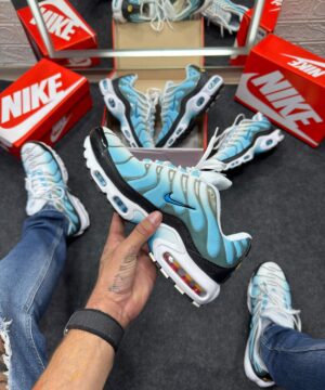 Nike Air Max Tn Plus Premium Branco Com Azul Atacado 5