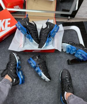 Nike Vapor Max Plus Preto e Azul Atacado 5
