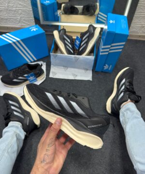 Adidas Adizero Boston 12 Preto e Branco Atacado 5