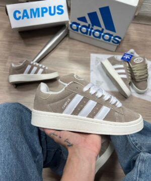 Adidas Campus Bege e Branco Atacado
