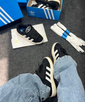 Adidas Campus Premium Branco e Preto Atacado 2