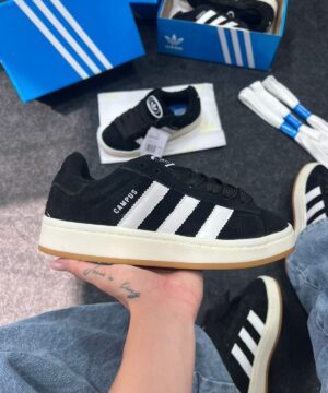 Adidas Campus Premium Branco e Preto Atacado