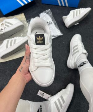 Adidas Ladies Premium Branco Cinza Atacado