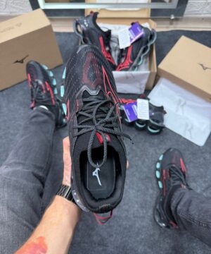 Mizuno Wave Prophecy 14 Preto e Vermelho Atacado 4