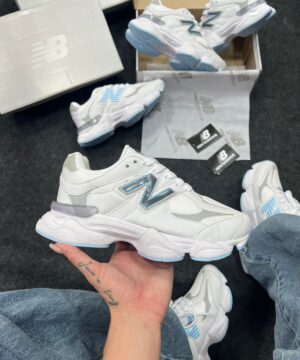New Balance 9060 Branco e Azul Atacado