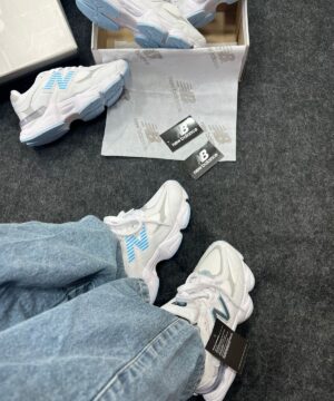 New Balance 9060 Branco e Azul Atacado 4