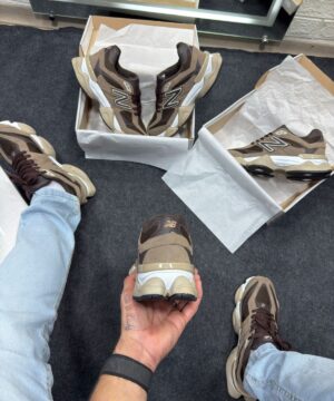 New Balance 9060 Premium Branco e Marrom Atacado 2