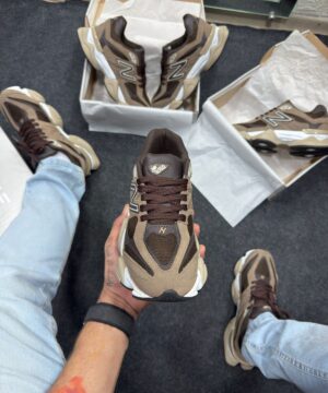 New Balance 9060 Premium Branco e Marrom Atacado 3