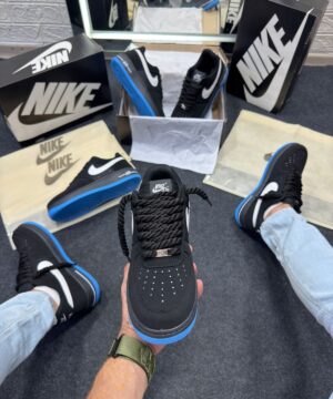 Nike AF1 PRIME Preto e Azul Atacado 3