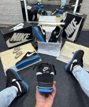 Nike AF1 PRIME Preto e Azul Atacado 4