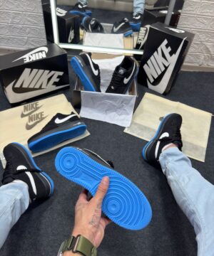 Nike AF1 PRIME Preto e Azul Atacado 7