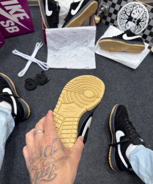 Nike Sb Dunk Low Pro Preto Camurca Atacado 6