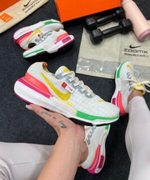 Nike Zoom X Invincible Flyknit Branco e Amarelo Atacado 4