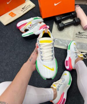 Nike Zoom X Invincible Flyknit Branco e Amarelo Atacado 5