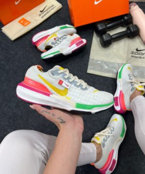 Nike Zoom X Invincible Flyknit Branco e Amarelo Atacado 7