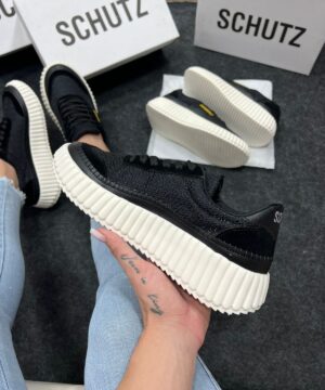 Shutz Casual Trico Premium Branco e Preto Atacado 3