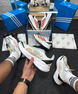 Adidas Adizero Boston 11 Branco Cinza Marrom Atacado 5