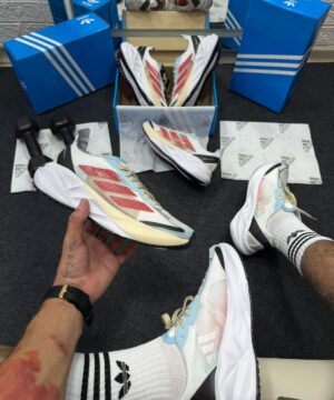 Adidas Adizero Boston 11 Branco Cinza Marrom Atacado 8