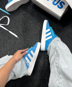 Adidas Campus Sintetico Camurca Azul Bebe 9