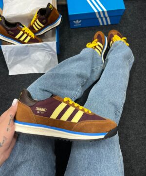 Adidas SL 7 Marrom e Amarelo Atacado