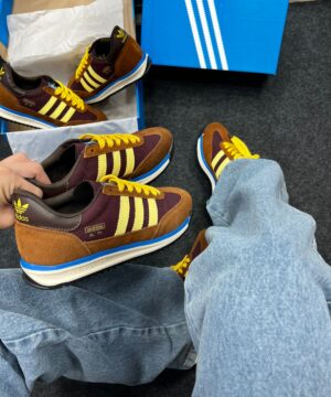 Adidas SL 7 Marrom e Amarelo Atacado 4