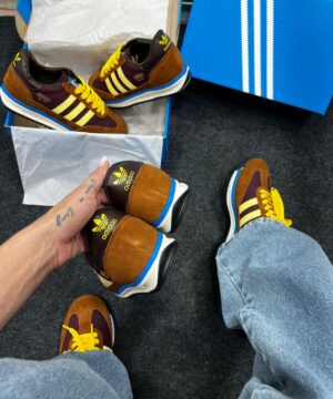 Adidas SL 7 Marrom e Amarelo Atacado 5