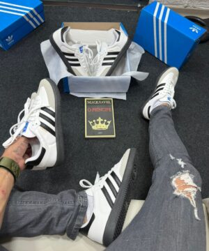 Adidas Samba Premium Branco e Preto Atacado 10
