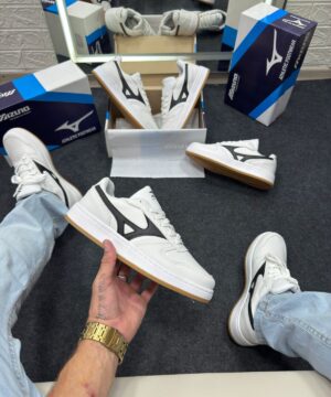 Mizuno Street Wind Branco e Preto Atacado