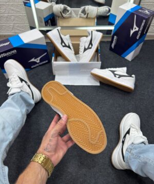 Mizuno Street Wind Branco e Preto 4