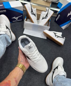Mizuno Street Wind Branco e Preto 9