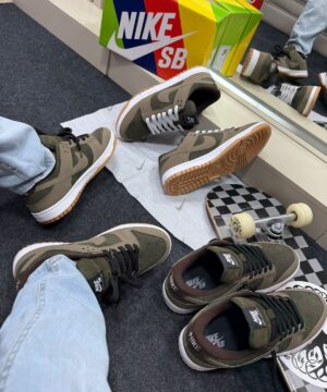 Nike Skateboarding Dunk Low Pro Verde Militar 3