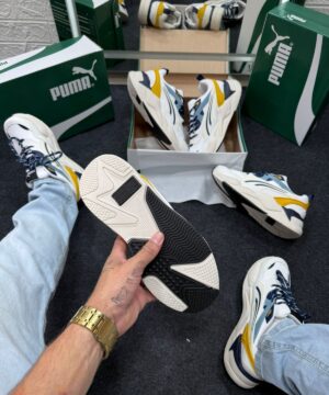 Puma Rs x Efekt Masculino Off White Azul e Amarelo Atacado 2