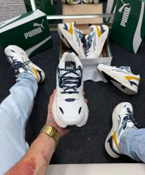 Puma Rs x Efekt Masculino Off White Azul e Amarelo Atacado 3