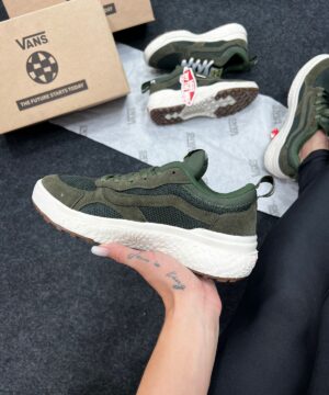 Vans Neo VR3 Premium Verde Militar em Camurca 2
