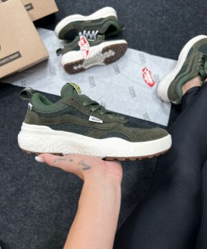 Vans Neo VR3 Premium Verde Militar em Camurca 4